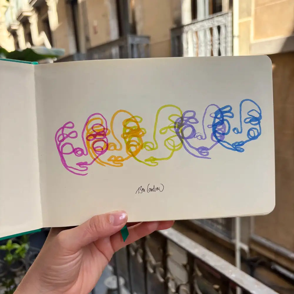 Cuadros "Caras one-line"