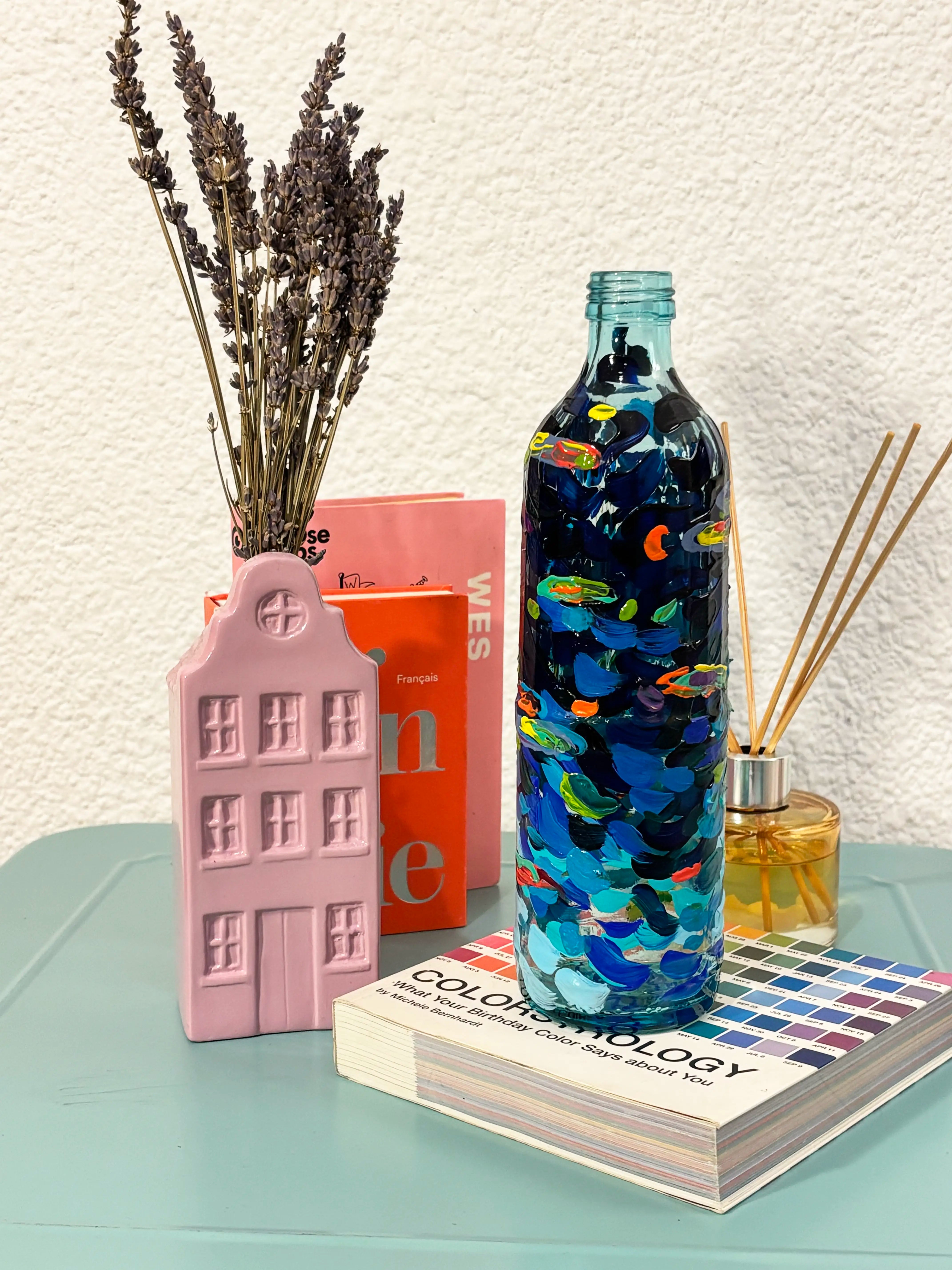 Botella "Nademos en flores"