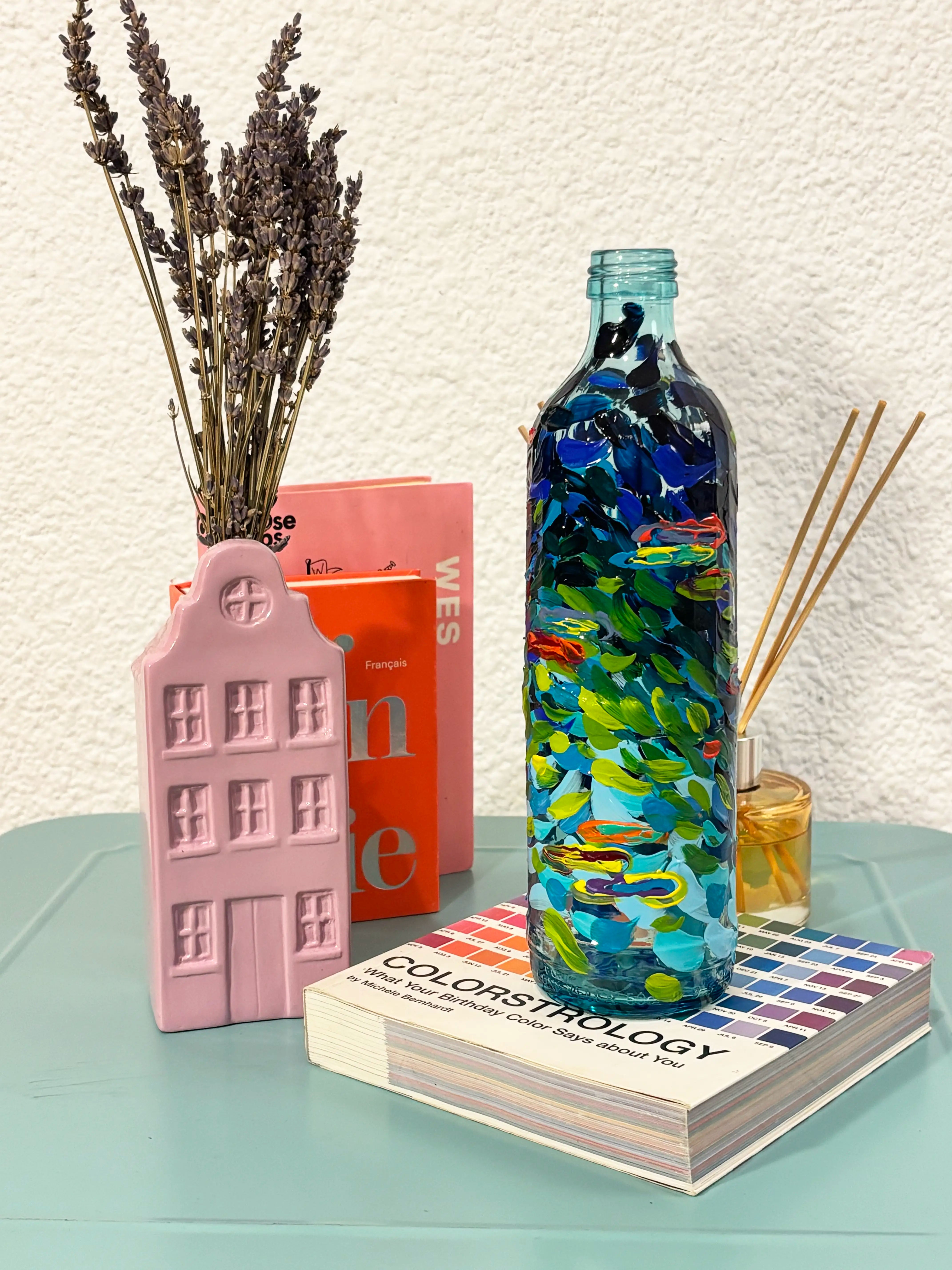 Botella "Nademos en flores"
